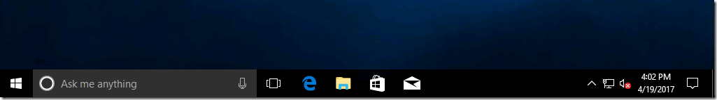 Remove mail icon from taskbar windows 10 1803
